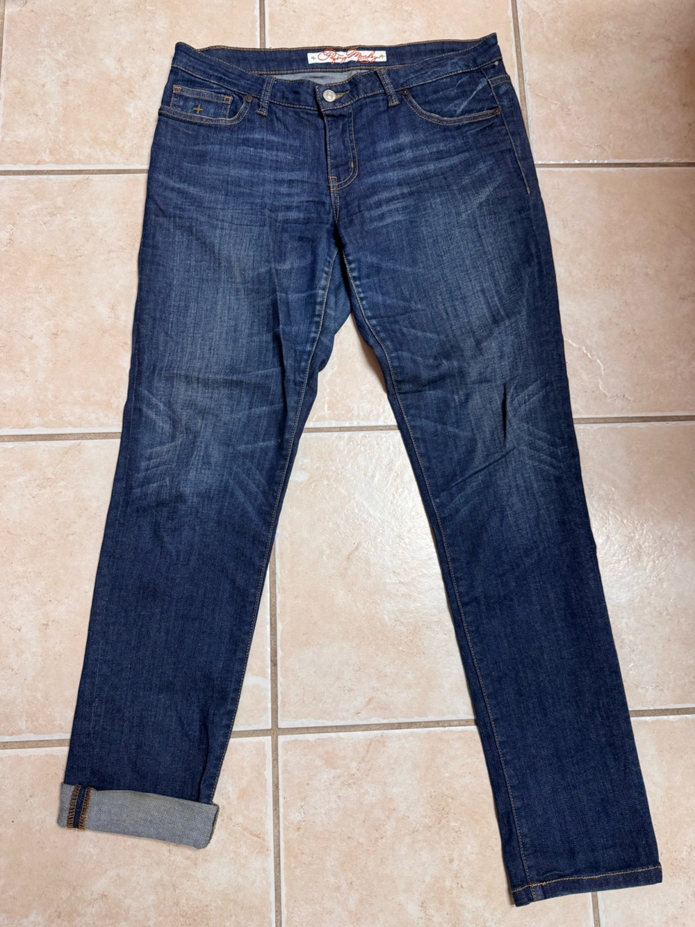 Flying Monkey Dark Blue Straight-Leg Jeans